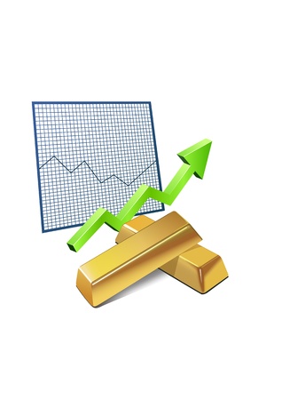 Gold and pricesのイラスト素材