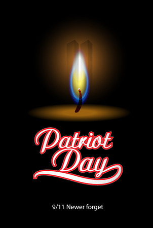 Patriot Day background. Vector illustrationのイラスト素材