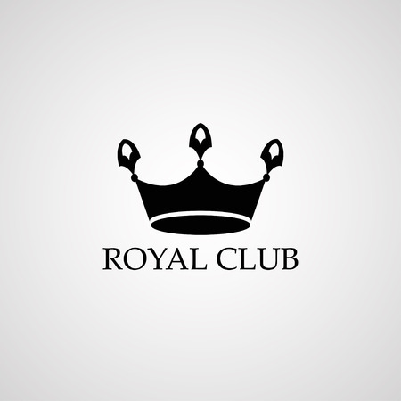 Royal club logo. Crown signのイラスト素材
