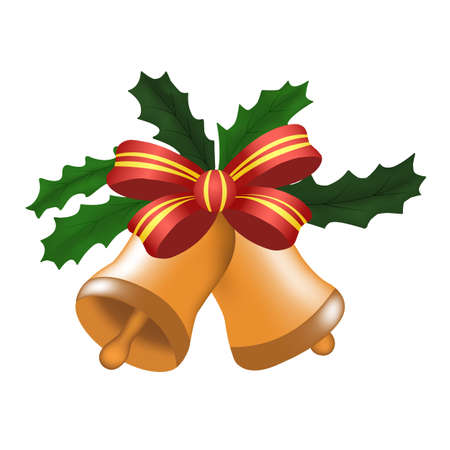 Christmas bells. Stock vector illustrationのイラスト素材