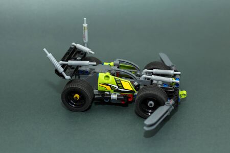 designer childrens plastic of small little blocksの写真素材