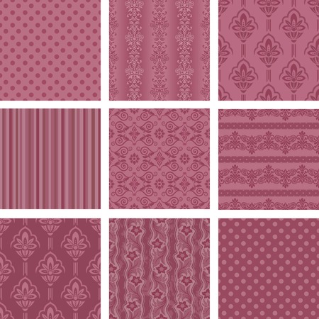 Seamless background Collection, vector Illustrationのイラスト素材