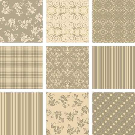 Seamless background Collection, vector Illustrationのイラスト素材