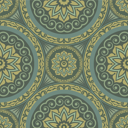Damask seamless floral background pattern. Vector illustrationのイラスト素材