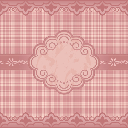 Template frame design for greeting card, vector Illustrationのイラスト素材