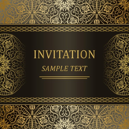 Template frame design for greeting card, vector Illustrationのイラスト素材