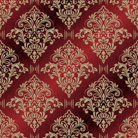 Damask seamless pattern for design. Vector Illustrationのイラスト素材