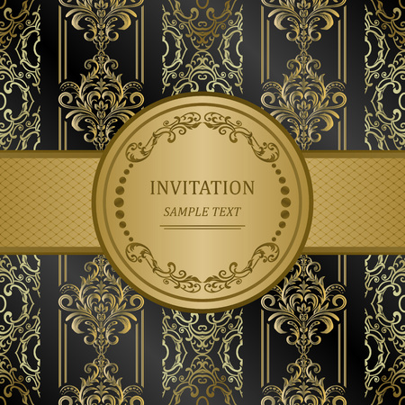 Template frame design for greeting card, vector Illustrationのイラスト素材