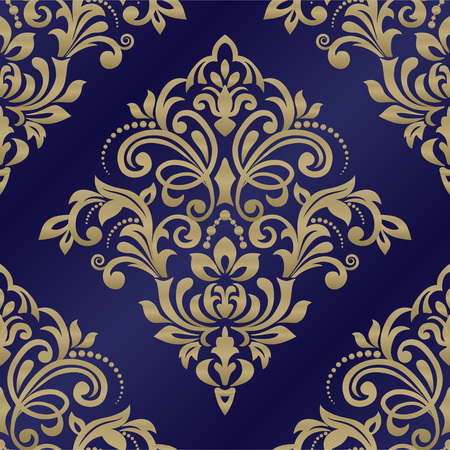 Damask seamless pattern for design. Vector Illustrationのイラスト素材