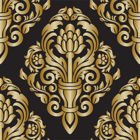 Damask seamless pattern for design. Vector Illustrationのイラスト素材
