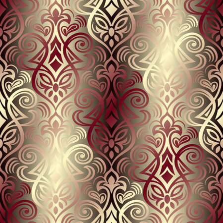 Damask seamless pattern for design. Vector Illustrationのイラスト素材