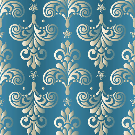 Damask seamless pattern for design. Vector Illustrationのイラスト素材