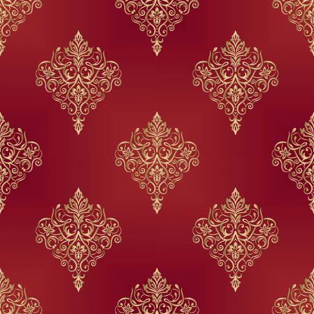 Damask seamless pattern for design. Vector Illustrationのイラスト素材