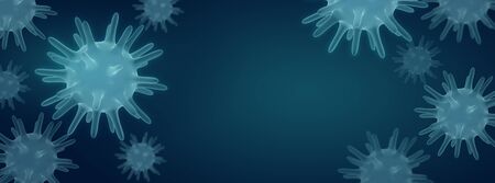 Novel Coronavirus 2019-nCoV, Virus Covid 19-NCP. Realistic 3D illustrationの写真素材