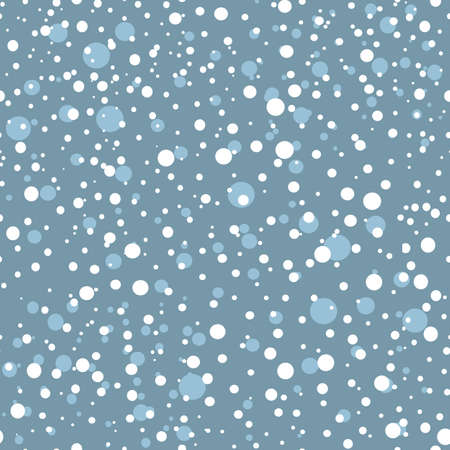 Seamless background of falling snowflakesのイラスト素材