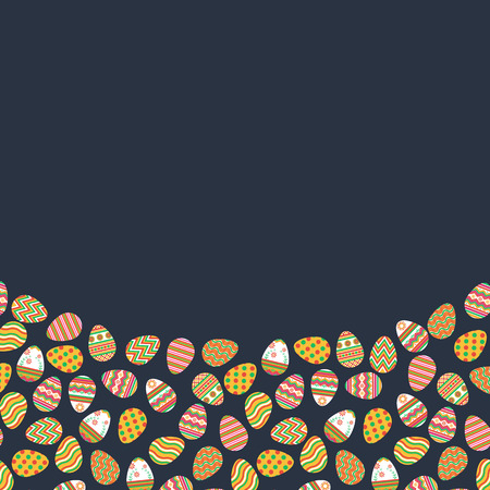 Background with colorful Easter eggs.のイラスト素材