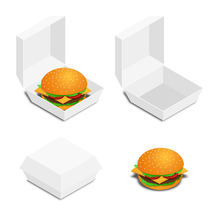 Set of hamburger iconsのイラスト素材