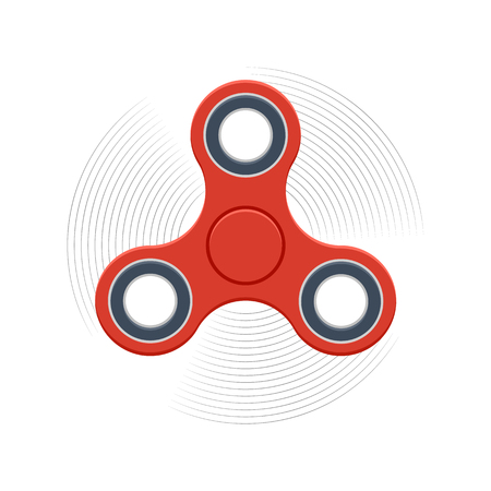 trendy toy for fun spinner for rotating fingers. Vector icon.のイラスト素材