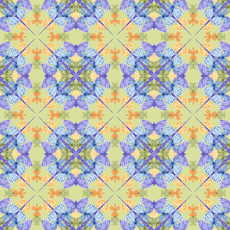 Stunning watercolor pattern for ceramic tiles and decorationの写真素材