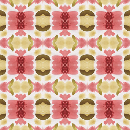 Stunning watercolor pattern for ceramic tiles and decorationの写真素材