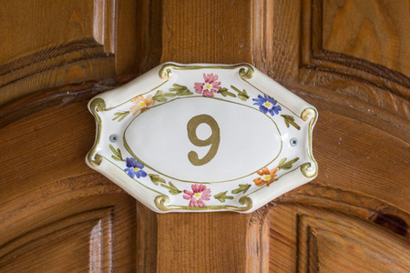 room number 9の写真素材