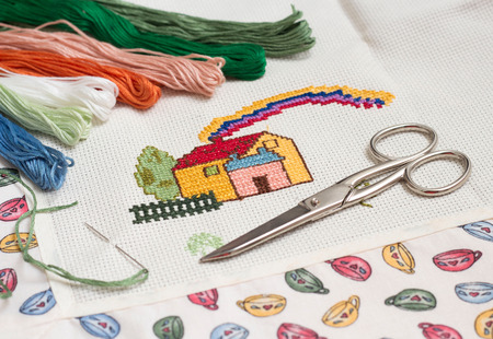 Cross-stitch setの写真素材