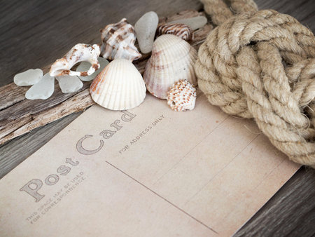 Postcard from the travel backgroundの写真素材