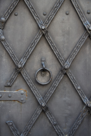 Part of an antique metallic doortextureの写真素材