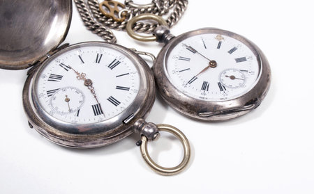 old pocket-watches with a chain