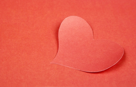 Heart from paper  Valentineの写真素材