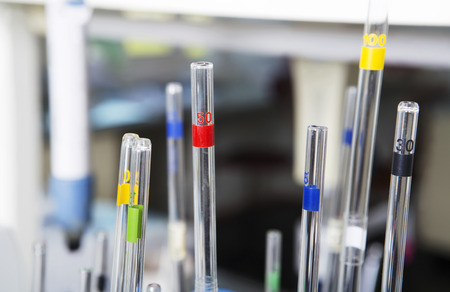 Long test tubes. Laboratory conceptの写真素材