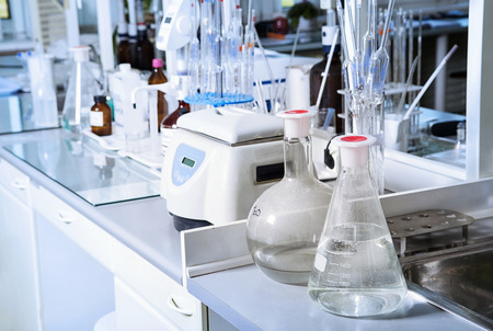  Chemical laboratory background. Laboratory concept.の写真素材