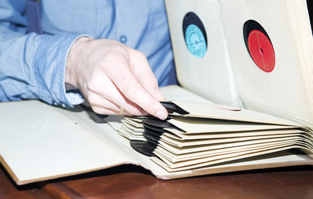 Discs retro collectionの写真素材