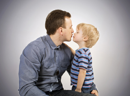 Father and sonの写真素材