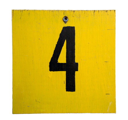 Number on the wooden plate