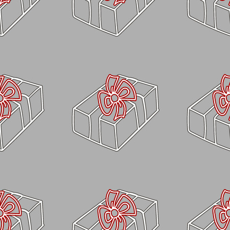 Set of of seamless christmas patterns. Hand drown winter vector background.のイラスト素材