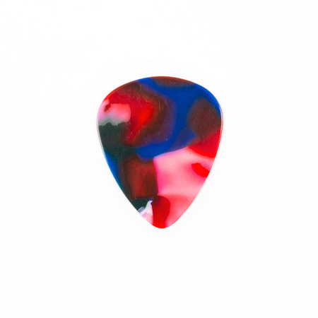 Guitar plectrum isolated on a white background