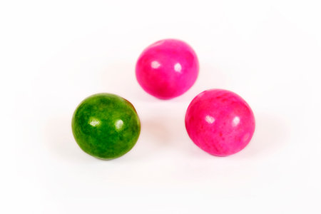 Childhood  candies isolated on white backgroundの写真素材