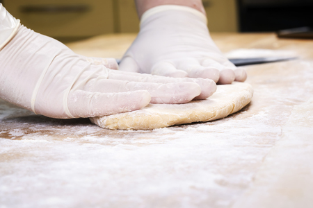 Process of production of fresh pastaの写真素材