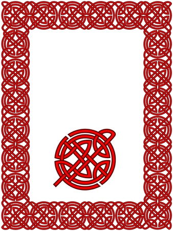 Celtic frame patternのイラスト素材