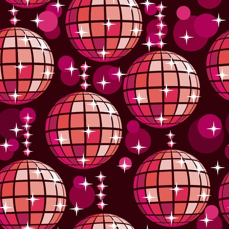 Set of shiny disco seamless patterns for Nightclub designのイラスト素材