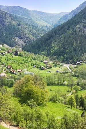Mountain scenery, countrysideの写真素材