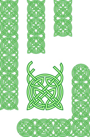 Celtic ornament elementsのイラスト素材