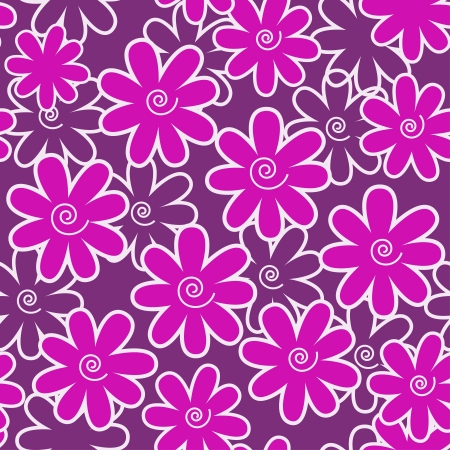 Seamless floral wallpaperのイラスト素材