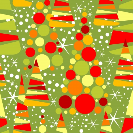 Seamless pattern background with Christmas-treesのイラスト素材