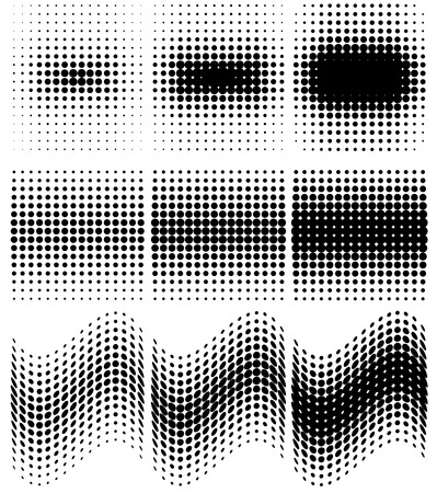 Design halftone elements, backgrounds のイラスト素材
