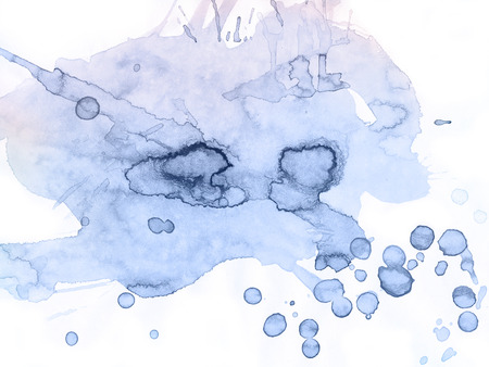Abstract Watercolor Hand Painted Background. Serenity Tint Watercolour Texture. Pastel Colored Palette.の写真素材