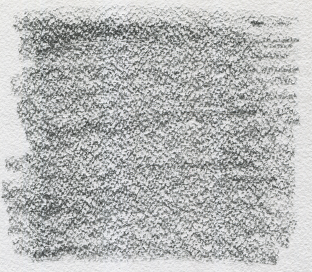 Charcoal hand drawn texture on watercolor paper background.の写真素材