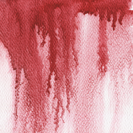 Red splash, watercolor abstract hand painted illustration. Halloween bloody background.の写真素材