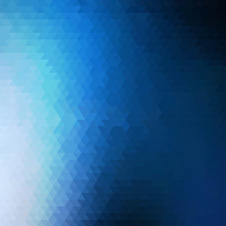 Bright blue triangular background. presentation template - Vektorgrafik